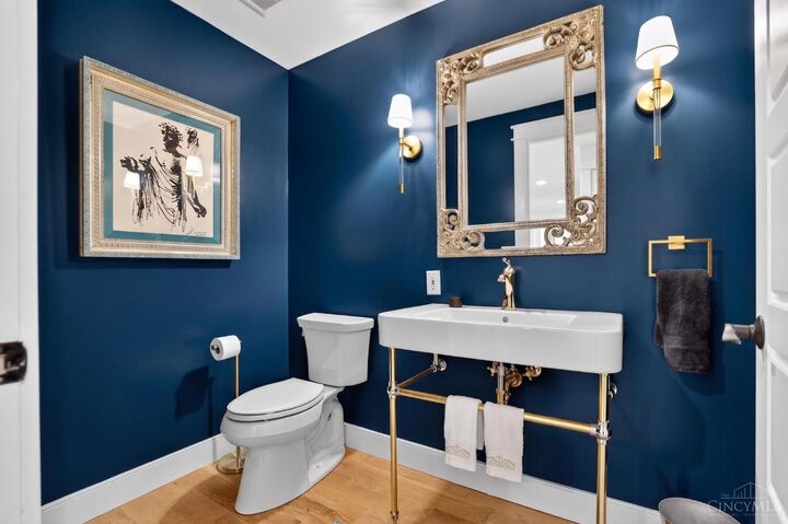 Designer powder room