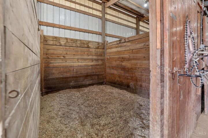 Interior horse stall