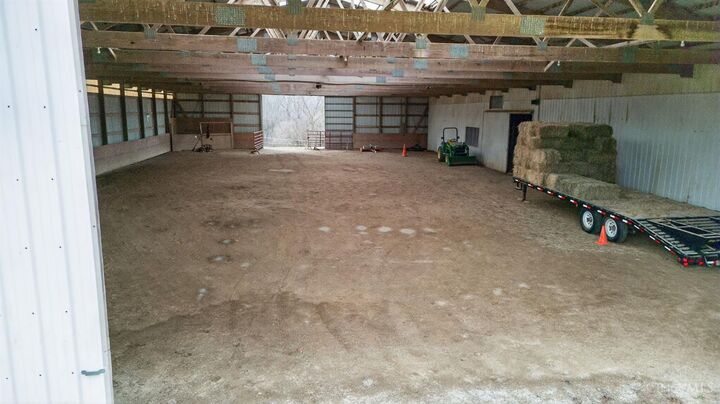 Large indoor riding arena for year-round training