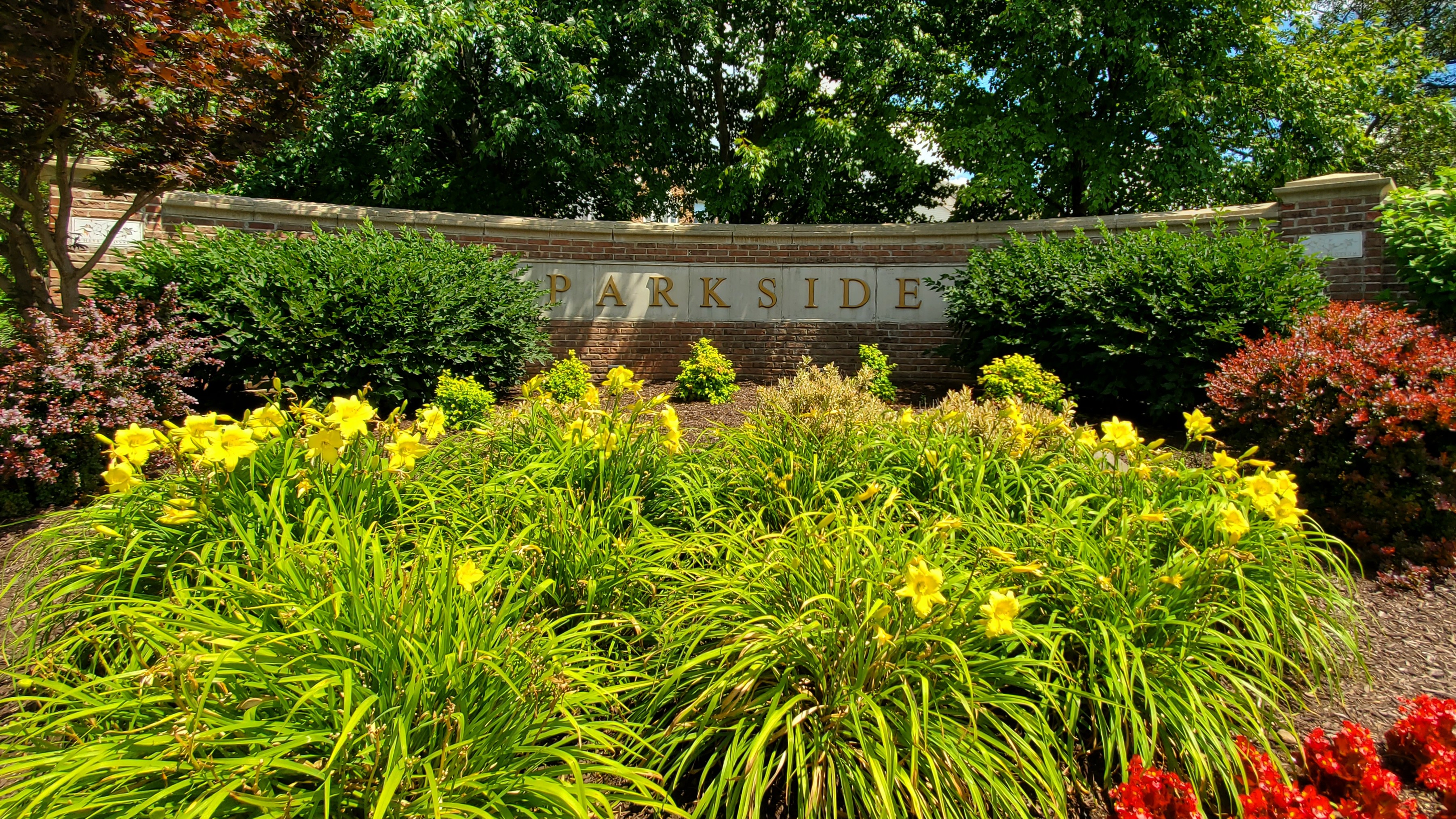 Parkside neighborhood sign